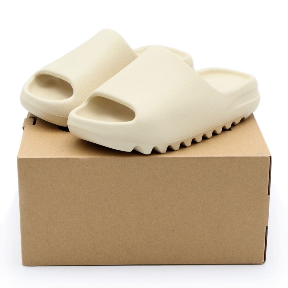 Original Adidas Yeezy Slide Color: Bone, US Sizes: (6-9)